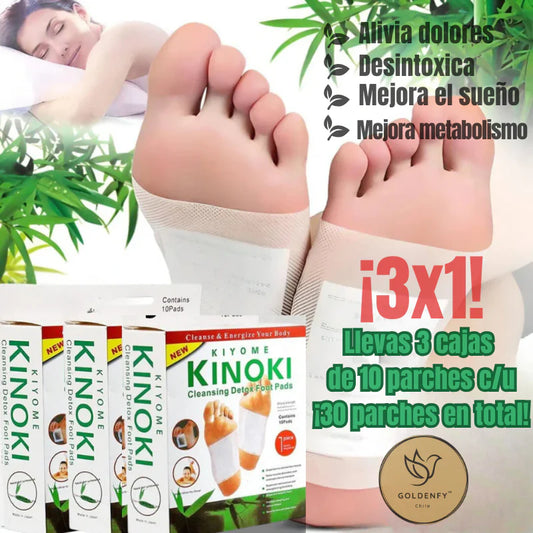 (PIDE 1 Y RECIBE 2 GRATIS) Kinoki Detox™ - Parches de limpieza de toxinas