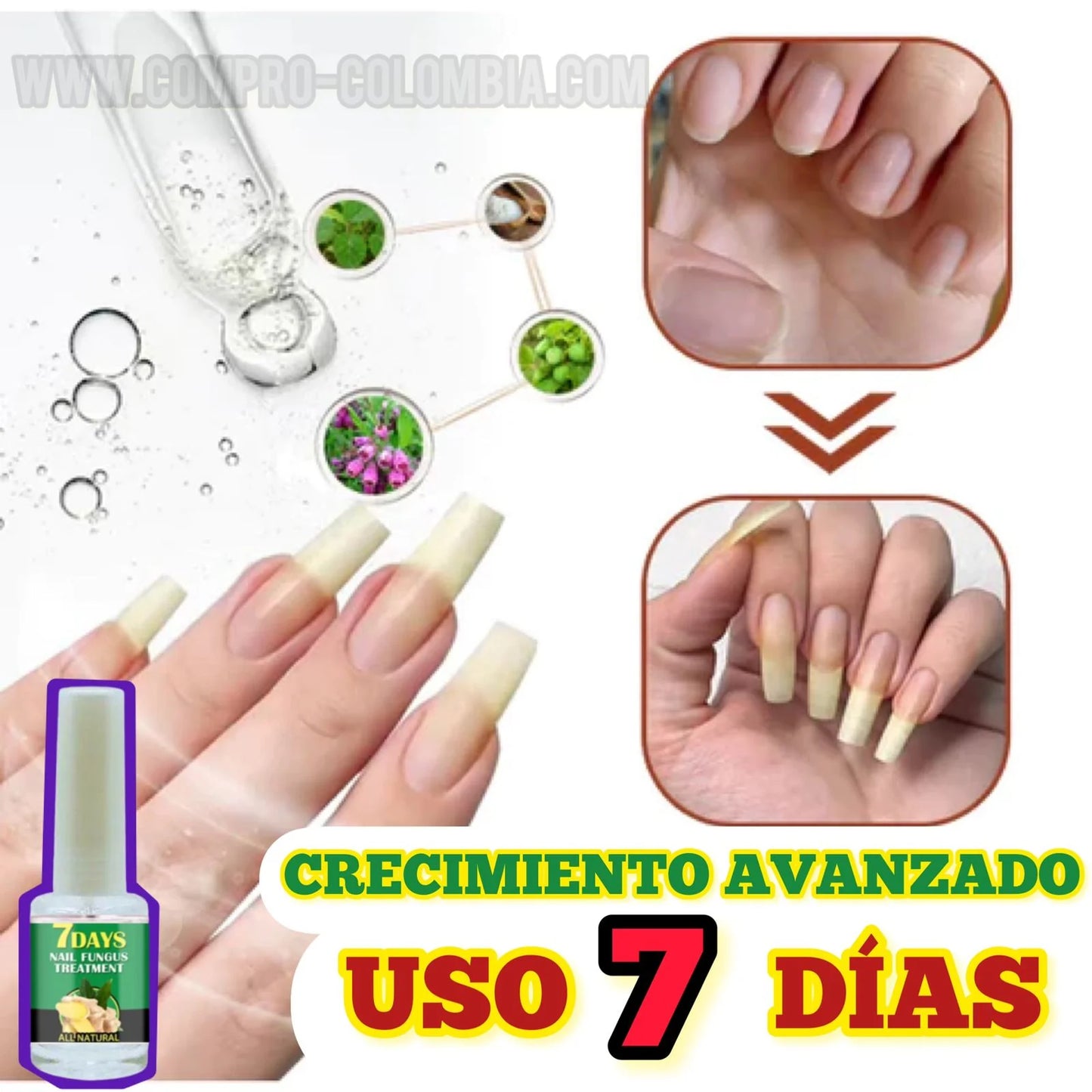 Esmalte 7 Days - Crecimiento y Reparador de Uñas